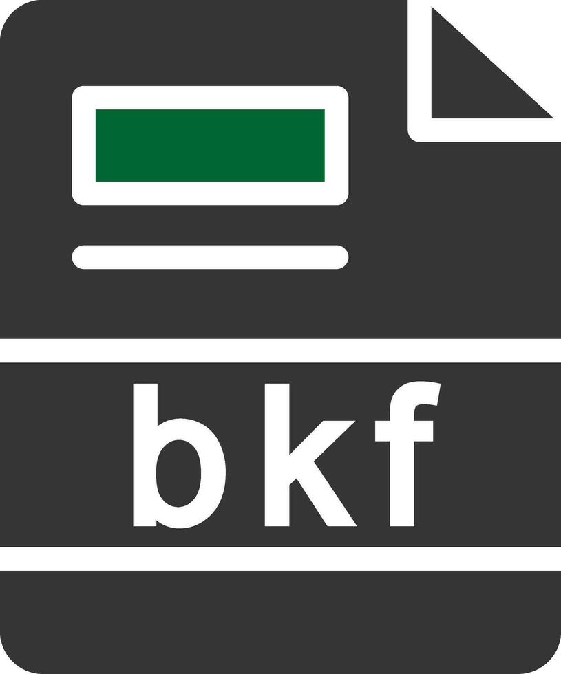 bkf creativo icono diseño vector