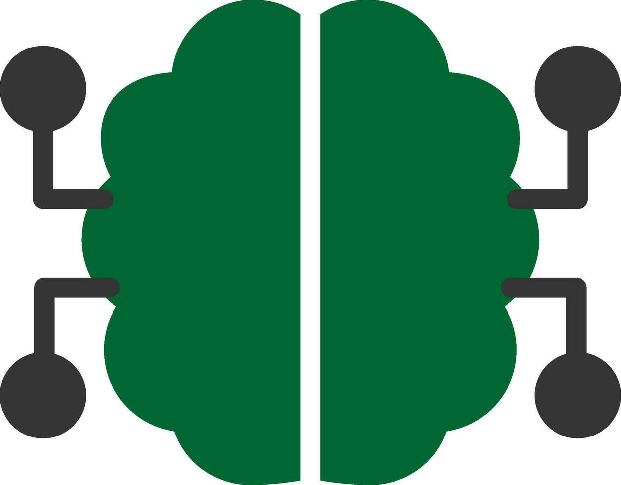 Neurons Circuit Creative Icon Design vector