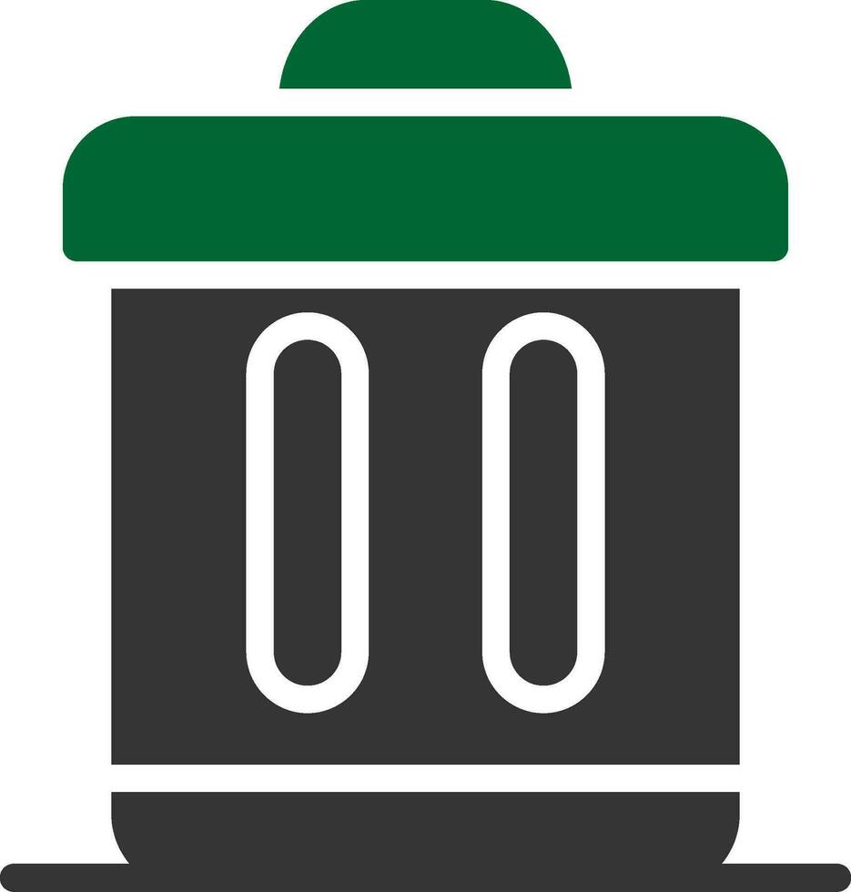 Trash Bin Creative Icon Design vector