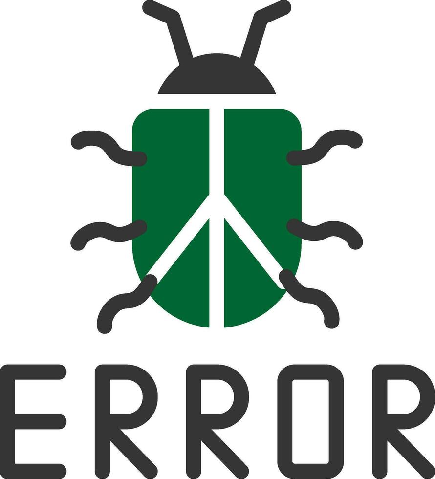 diseño de icono creativo de error vector