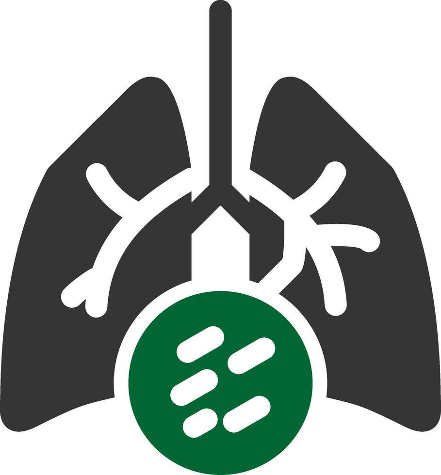 Lung Cancer Creative Icon Design vector