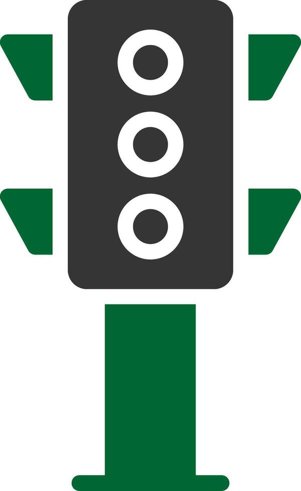 Traffic Light Creative Icon Design vector