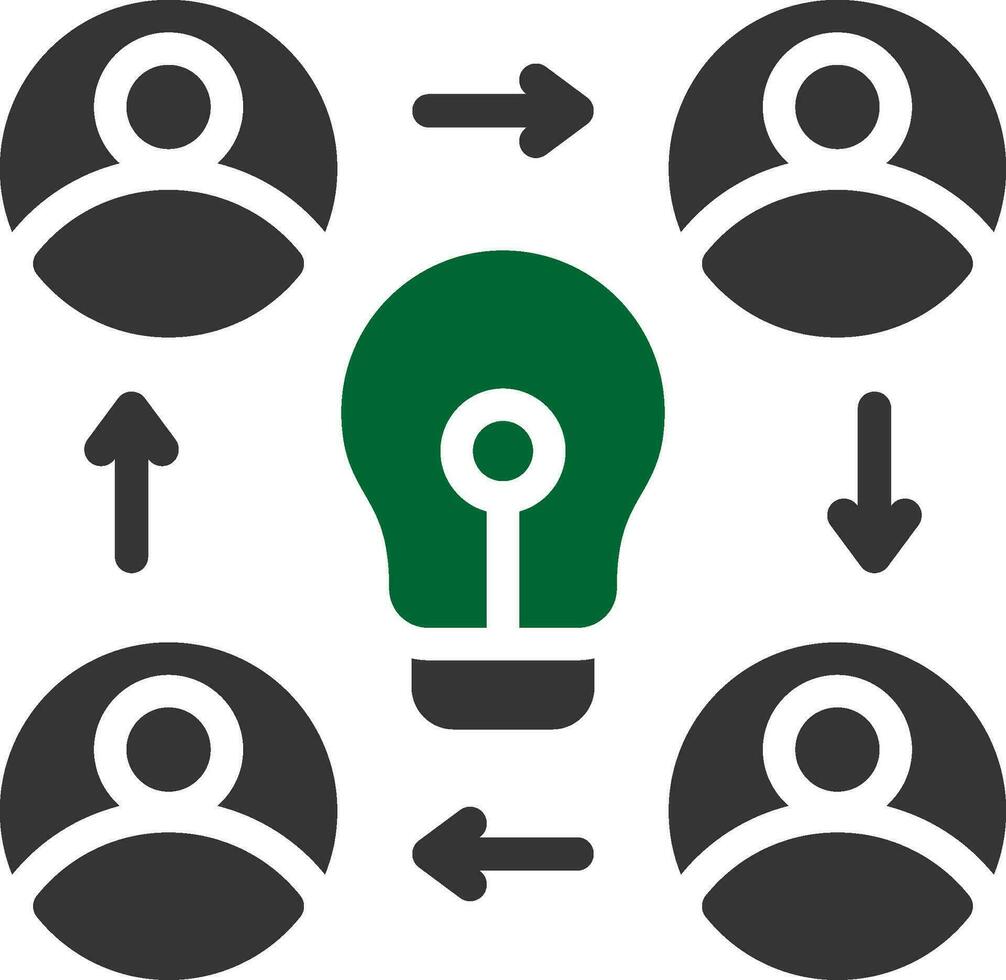 Collaboration Creative Icon Design vector