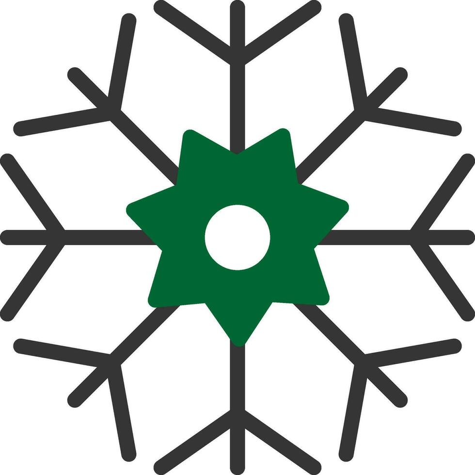 diseño de icono creativo de copo de nieve vector