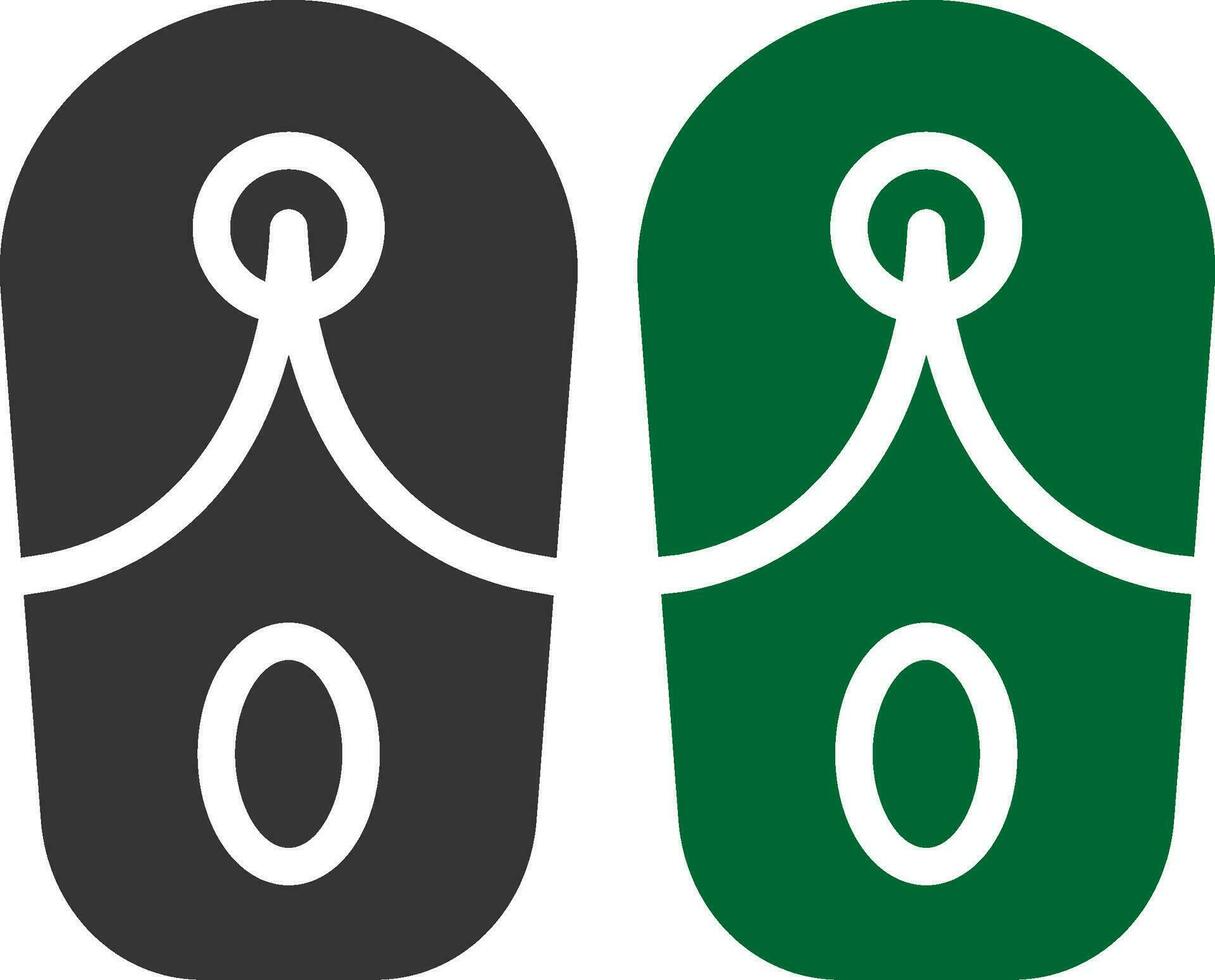 Slippers Creative Icon Design vector