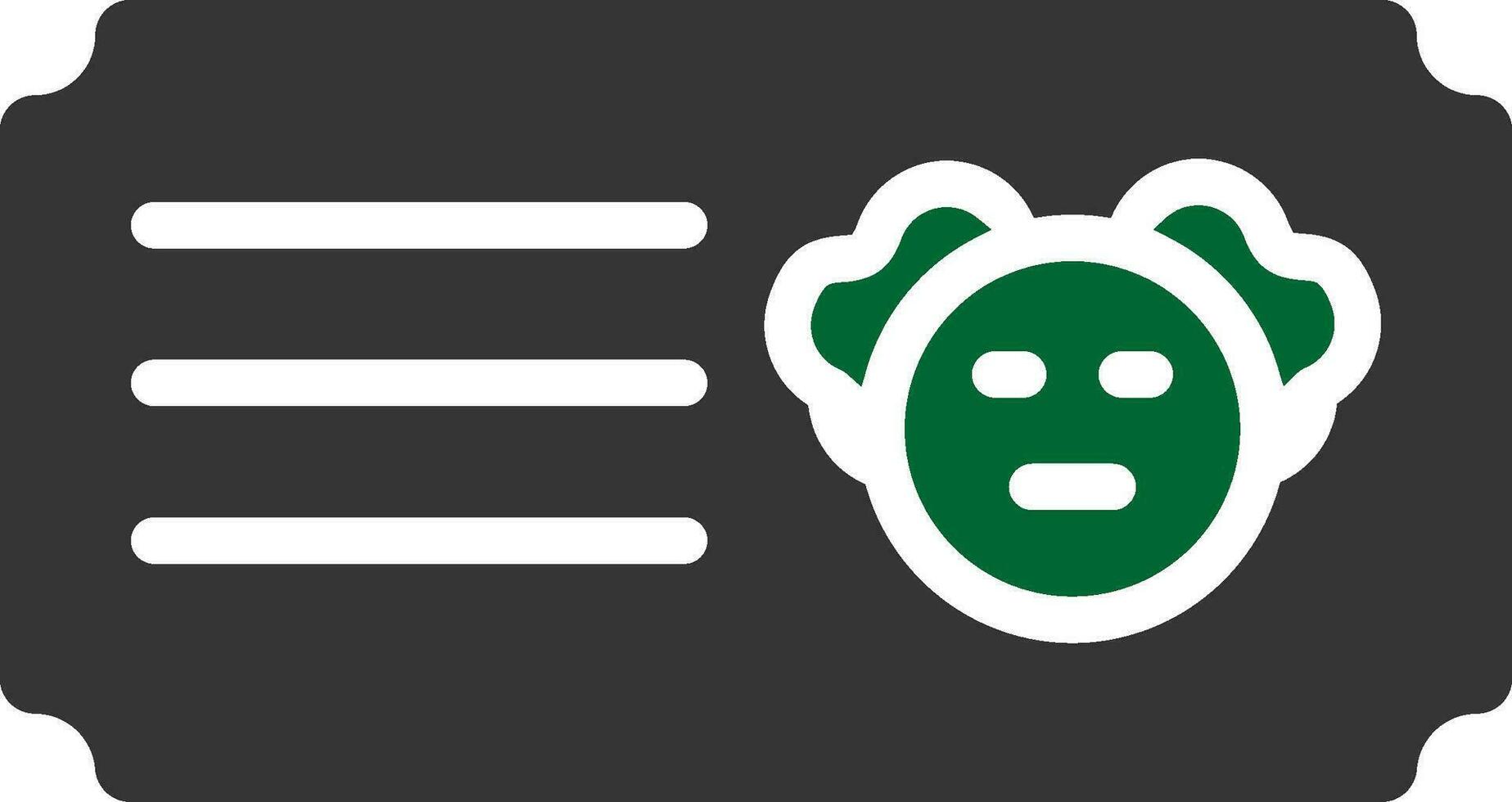 Glyph Two Color Design vector