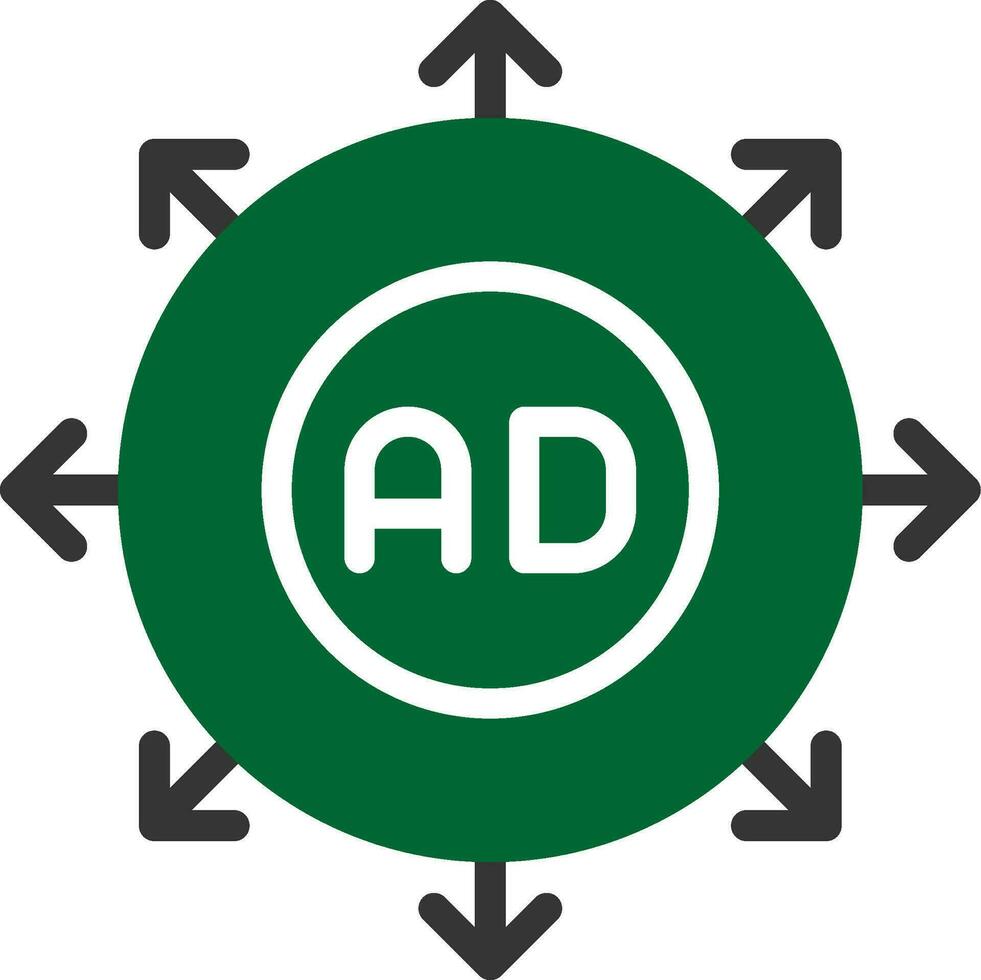 Advertising Submission Creative Icon Design vector