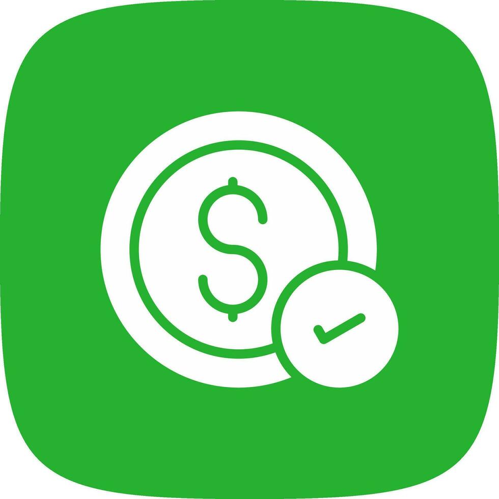 Money Check Creative Icon Design vector