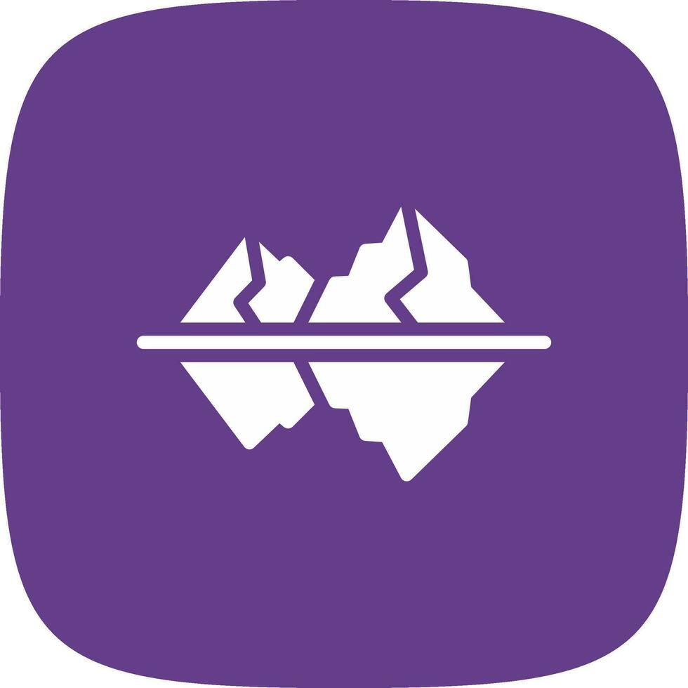 Iceberg Creative Icon Design vector