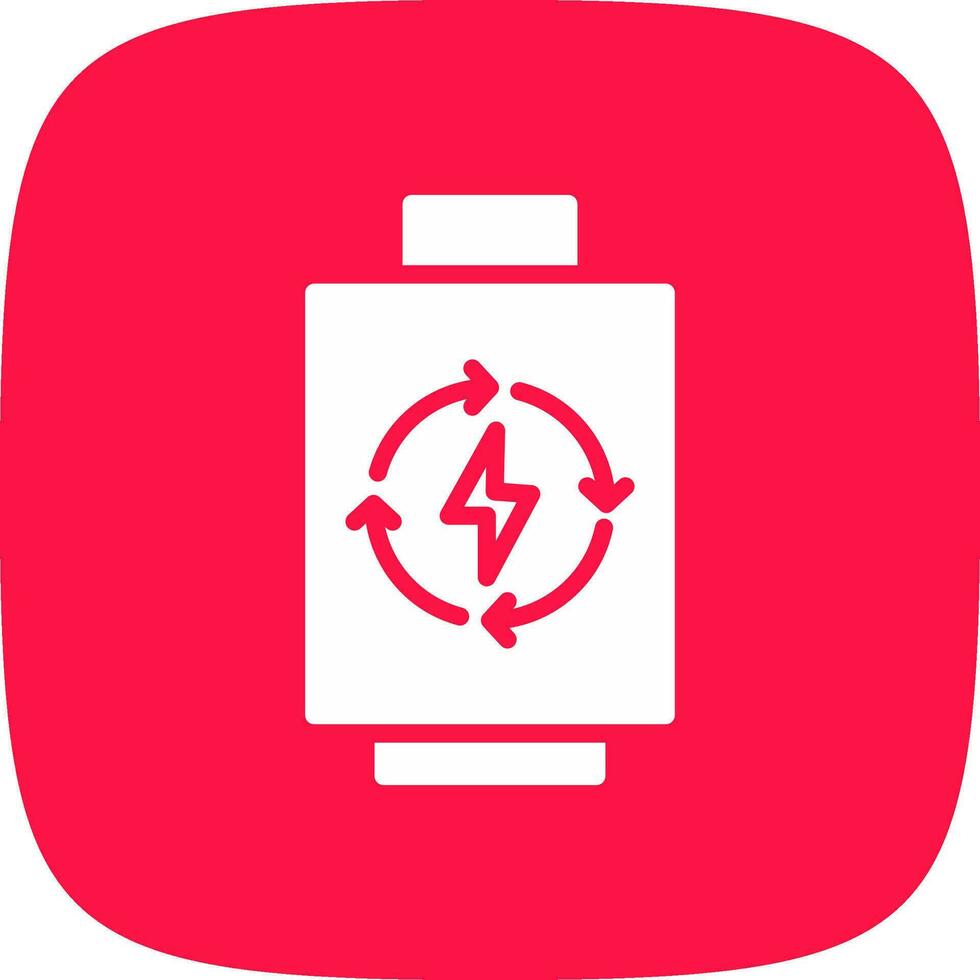 Rechargeable Battery Creative Icon Design vector