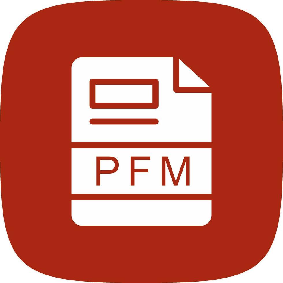 PFM Creative Icon Design vector