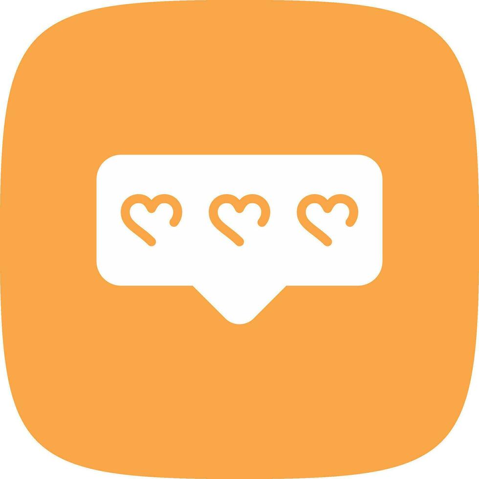 Comment Heart Creative Icon Design vector