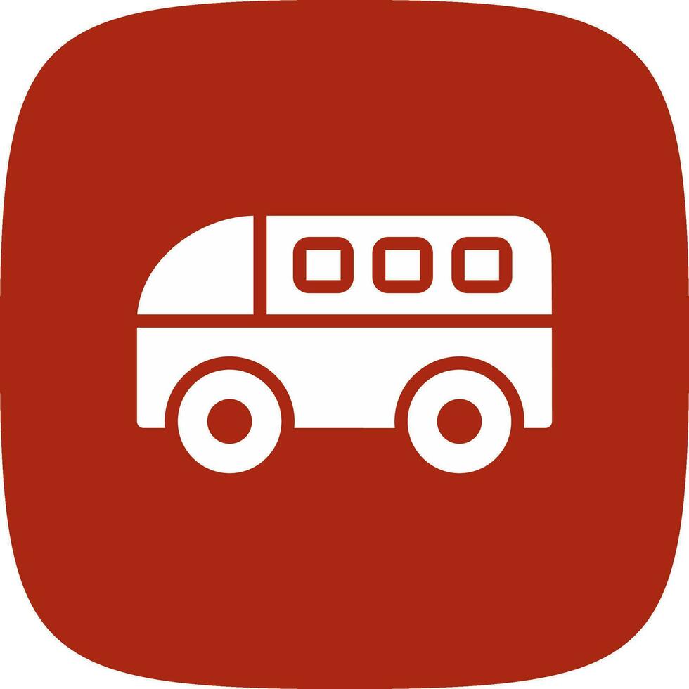 Minivan Creative Icon Design vector