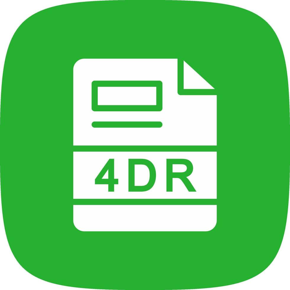 4DR Creative Icon Design vector