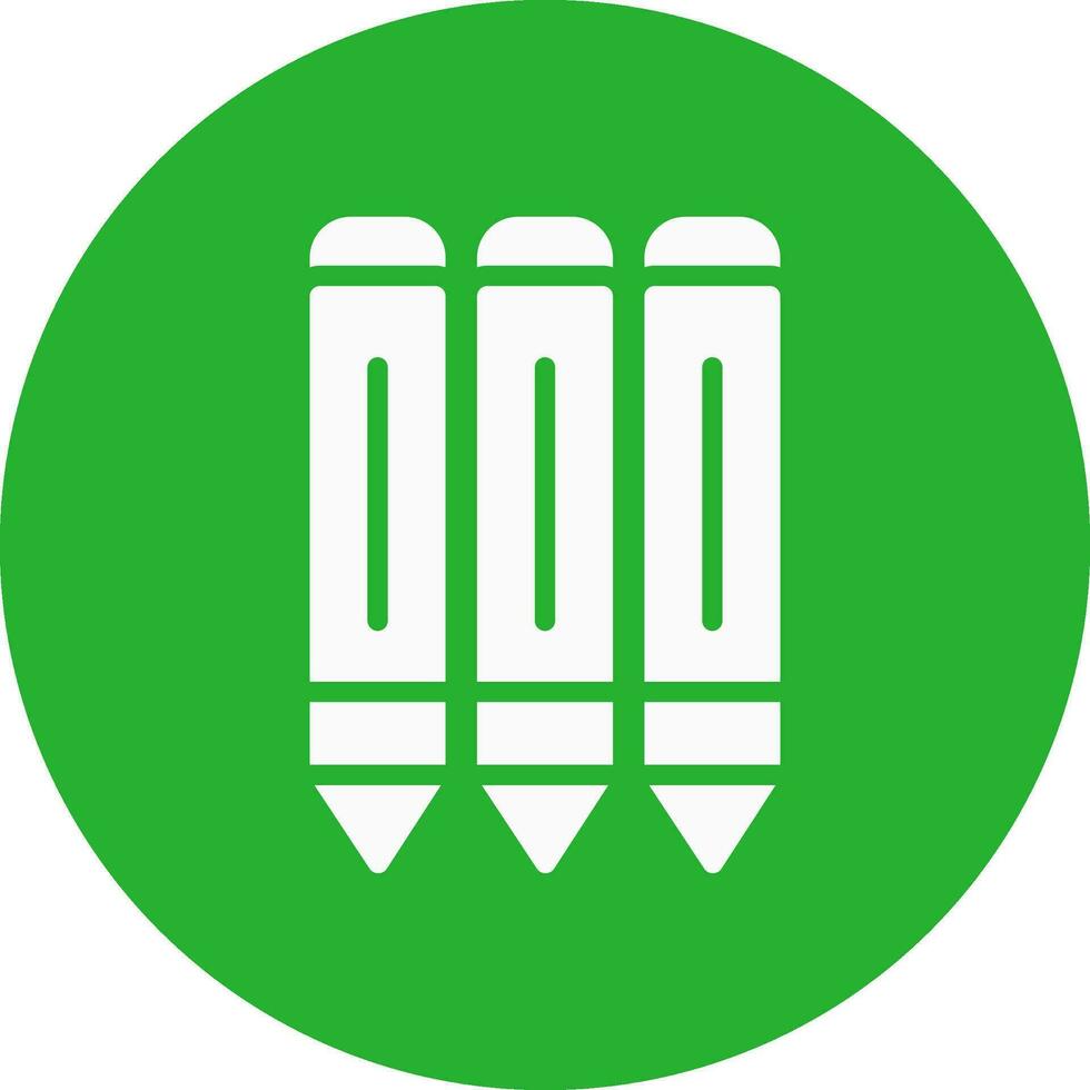 Pencils Creative Icon Design vector