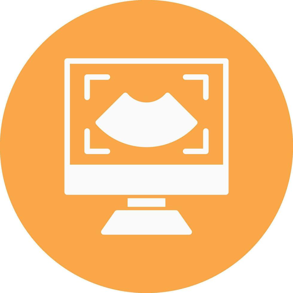 Ultrasound Creative Icon Design vector