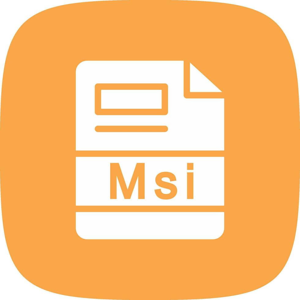 Msi Creative Icon Design vector