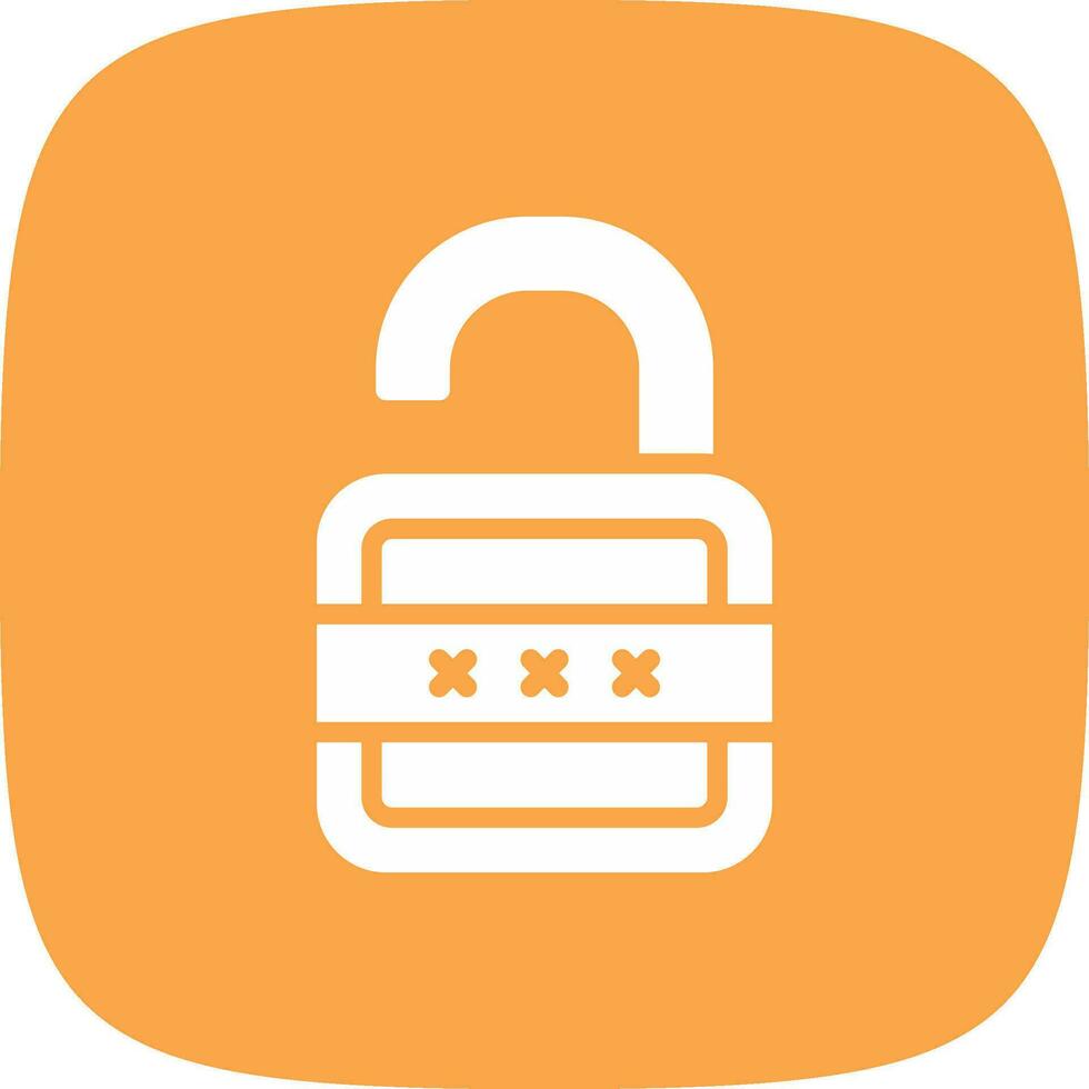 Lock Open Creative Icon Design vector