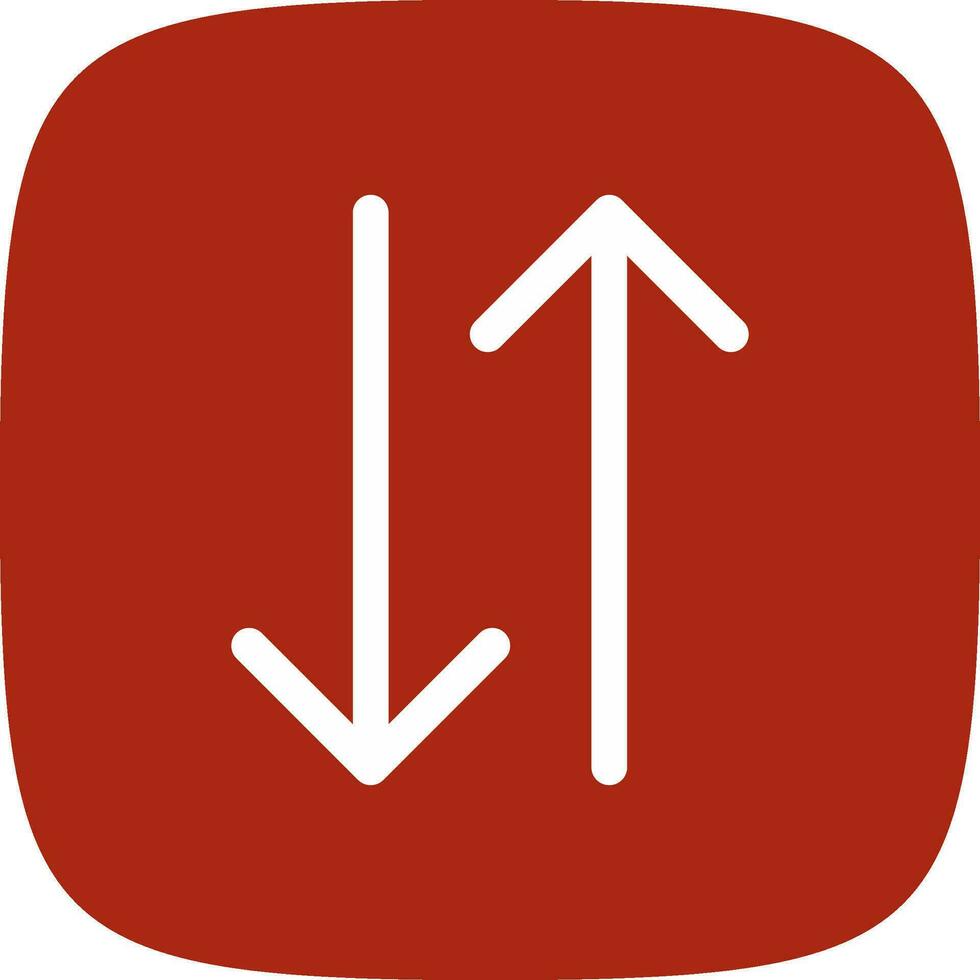 Double Arrow Creative Icon Design vector