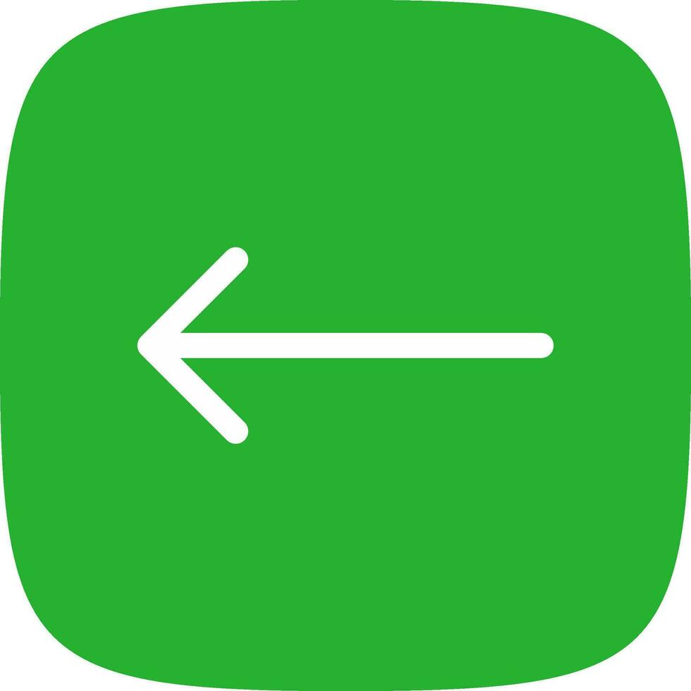 Left Arrow Creative Icon Design vector