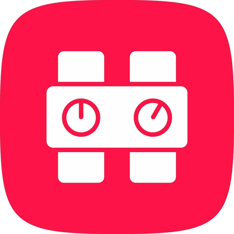 Pressure Gauge Creative Icon Design vector