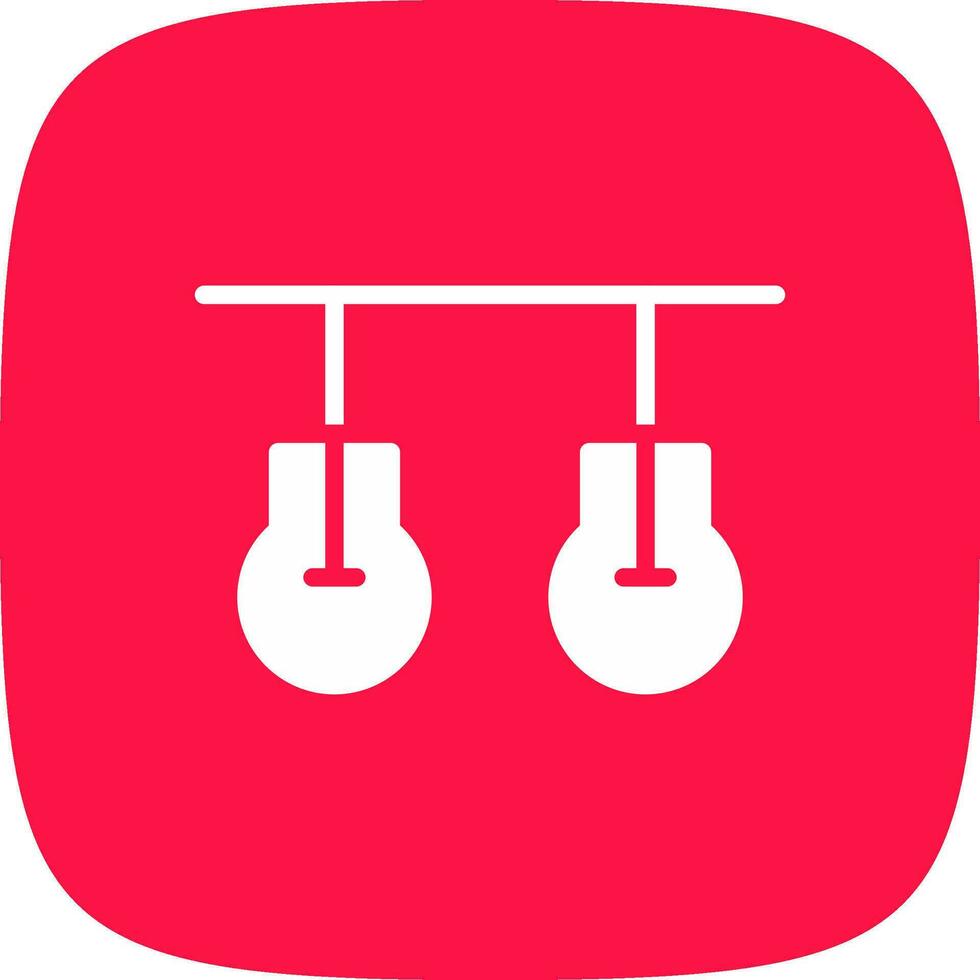Ceiling Light Creative Icon Design vector