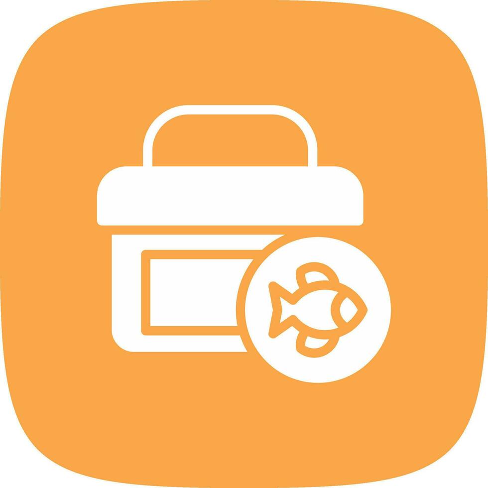 Tackle Box Creative Icon Design vector