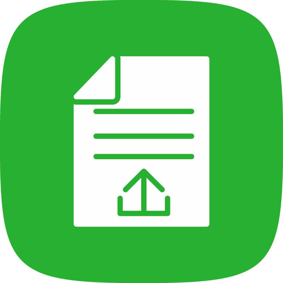Upload File Creative Icon Design vector