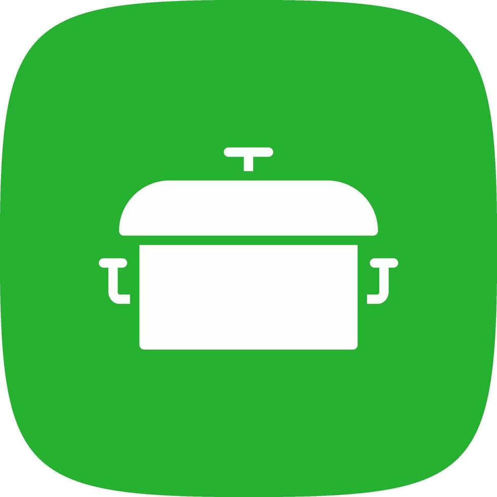 Cooking Pot Creative Icon Design vector