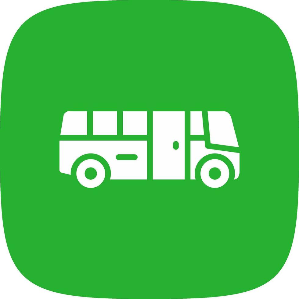 School Bus Creative Icon Design vector