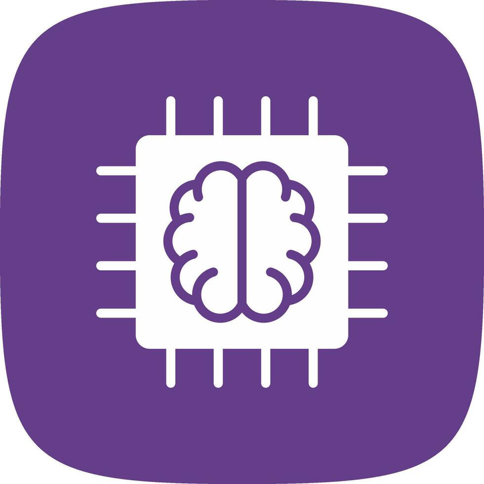 Super Brain Creative Icon Design vector