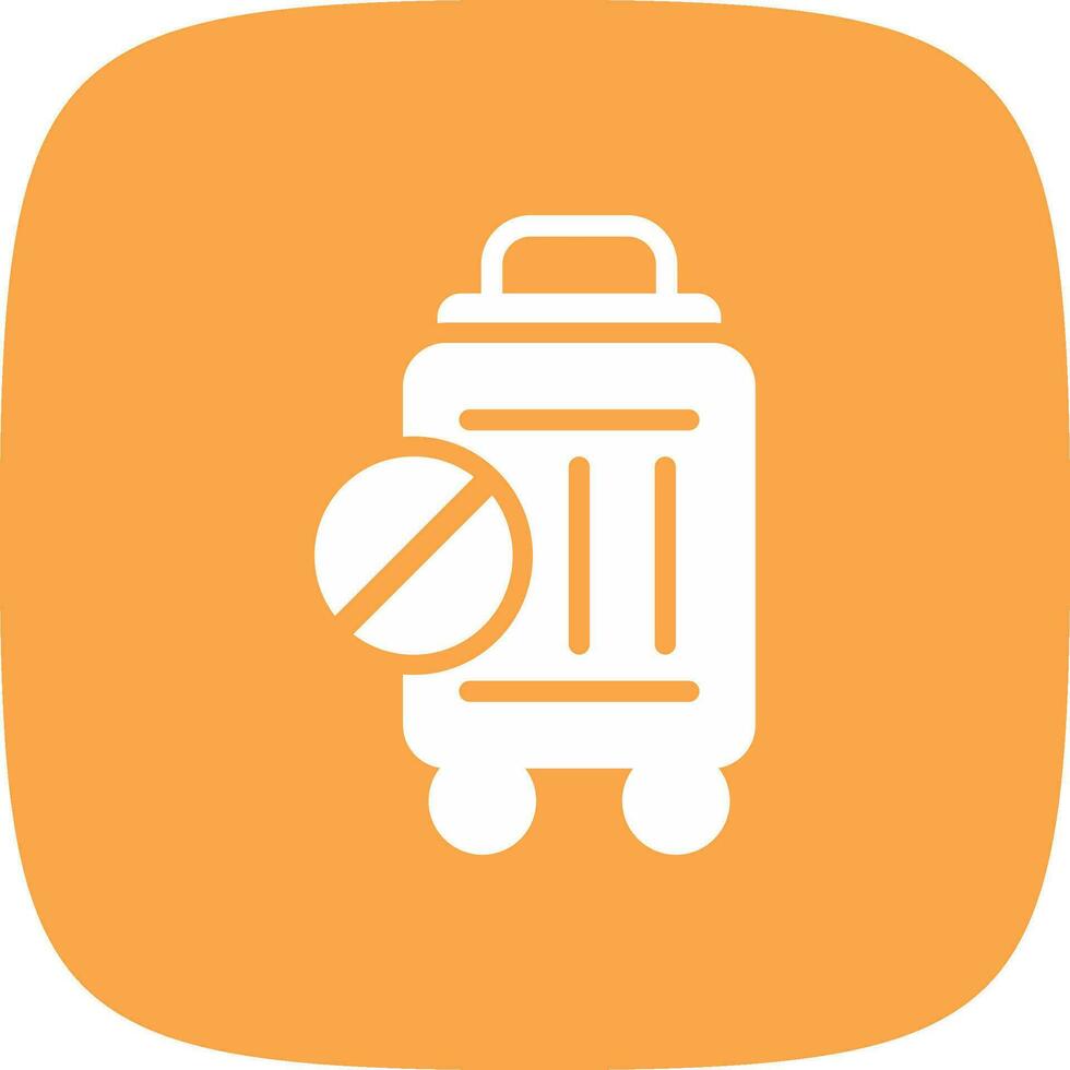 Travel Restrictions Creative Icon Design vector