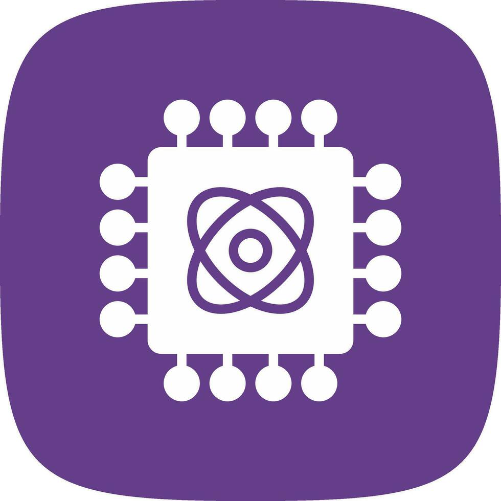 Quantum Technology Creative Icon Design vector