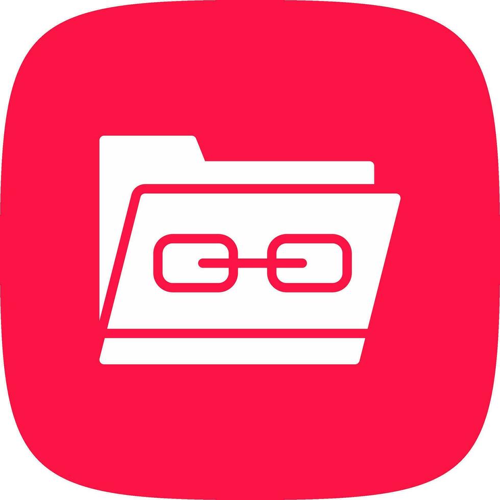 Link Folder Creative Icon Design vector