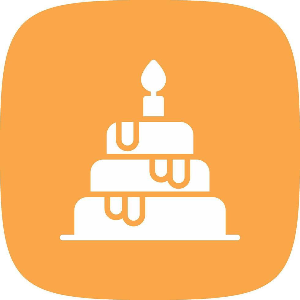 Wedding Cake Creative Icon Design vector