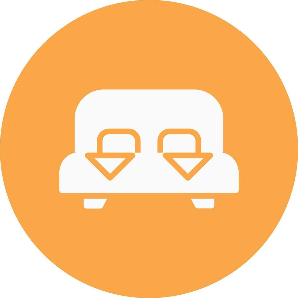 Bed Creative Icon Design vector