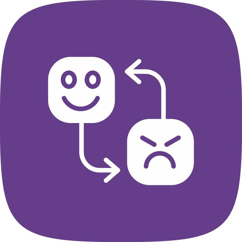 Mood Swing Creative Icon Design vector