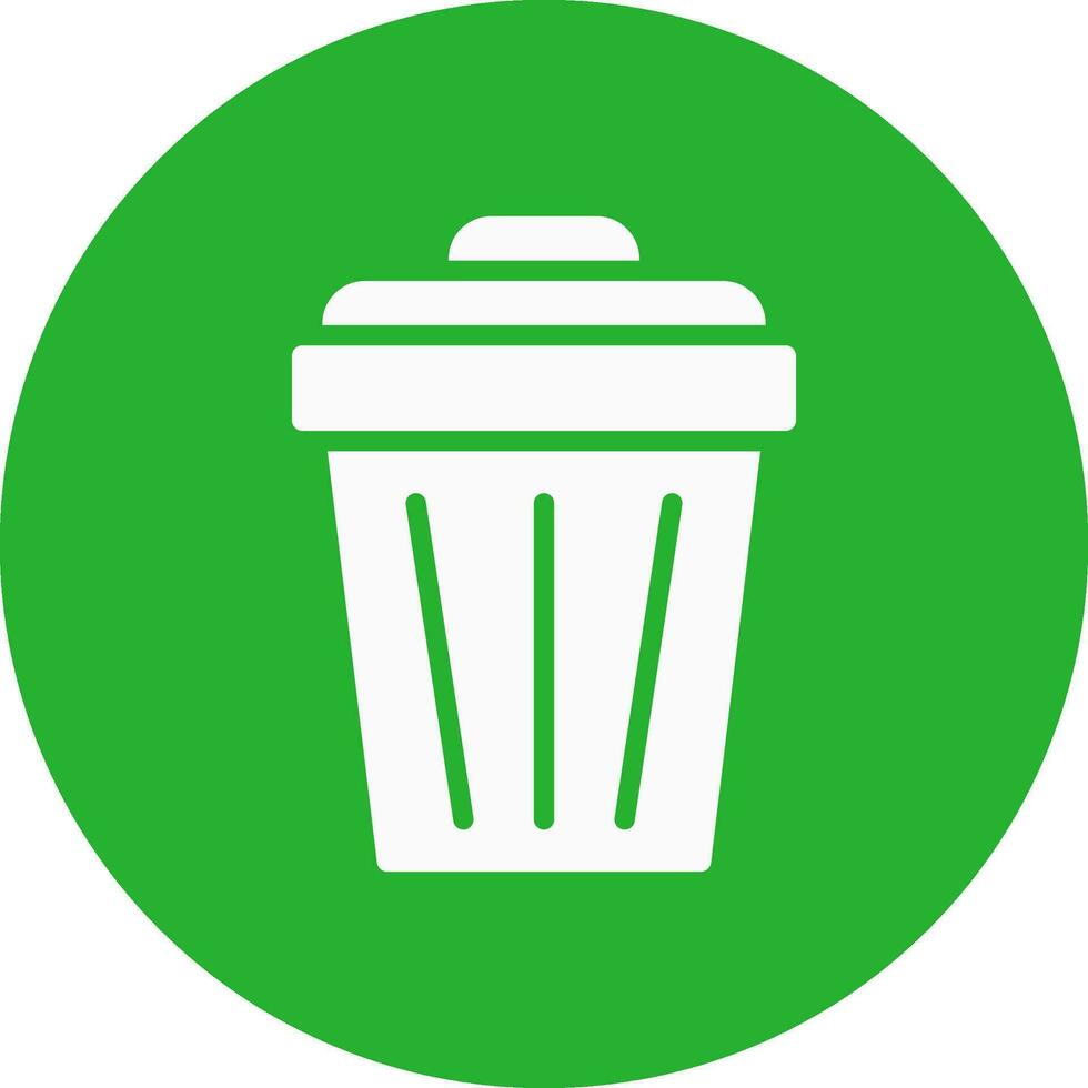 Trash Can Creative Icon Design vector