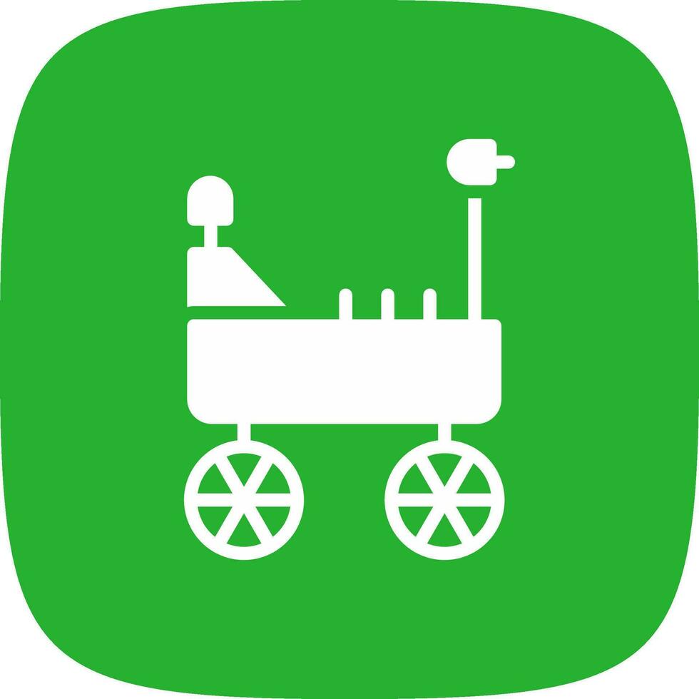 Mars Rover Creative Icon Design vector