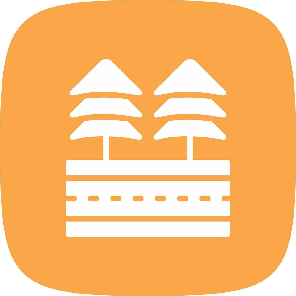 Road Creative Icon Design vector