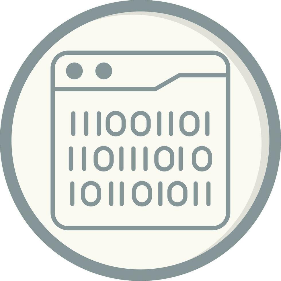 Binary Code Vector Icon