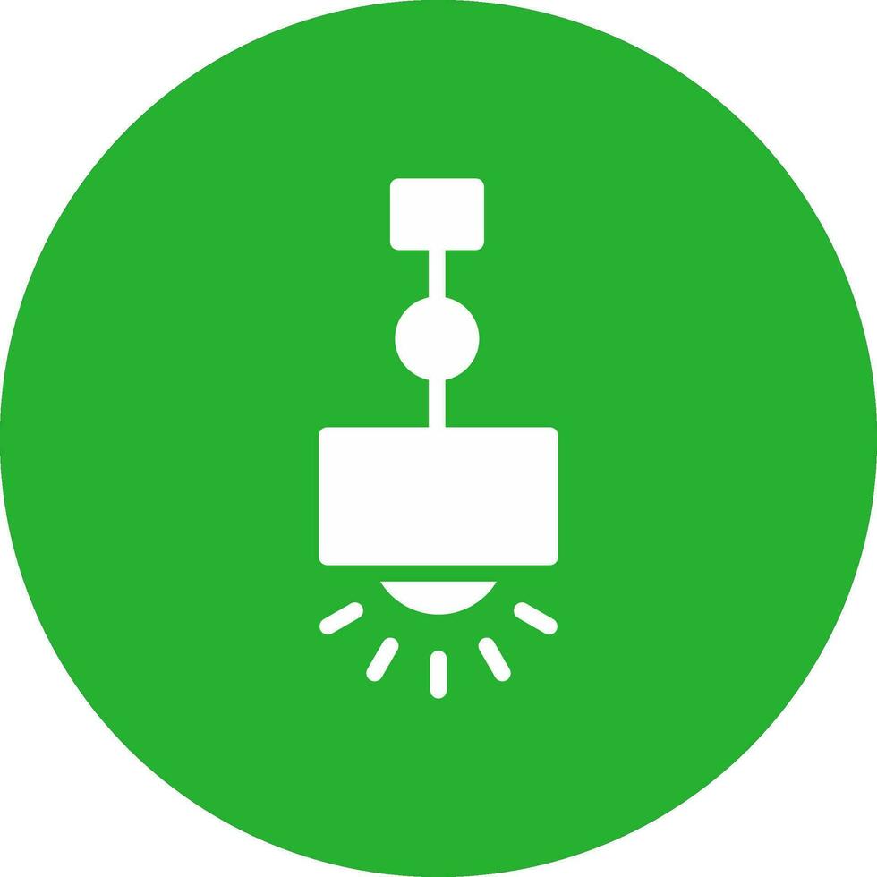 Hanging Lamp Creative Icon Design vector