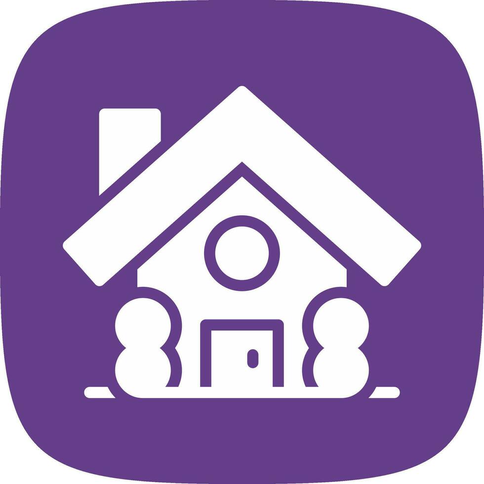 Cabin Creative Icon Design vector