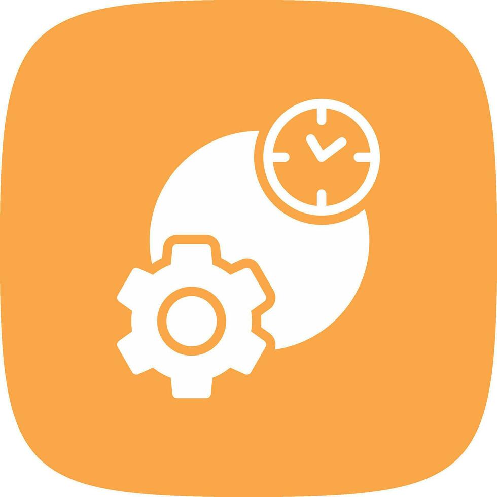 Work Time Creative Icon Design vector