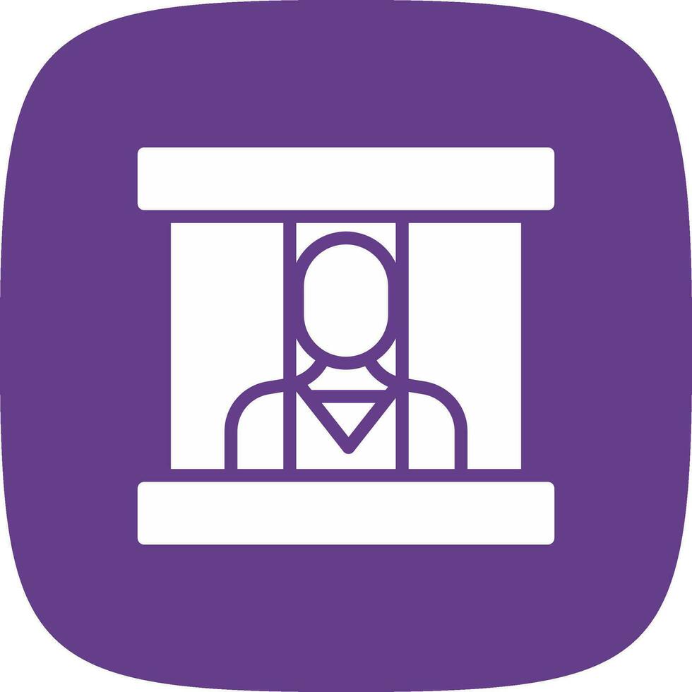 Prisoner Creative Icon Design vector