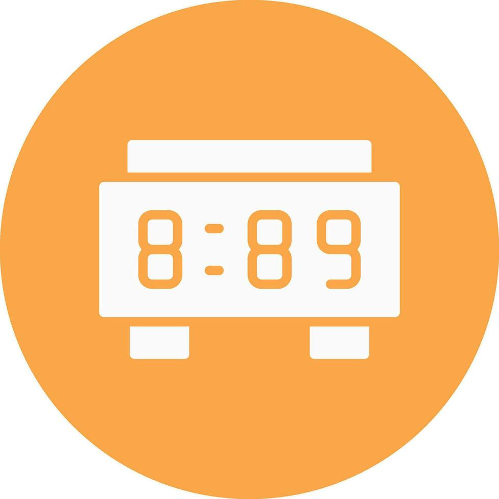 Digital Clock Creative Icon Design vector