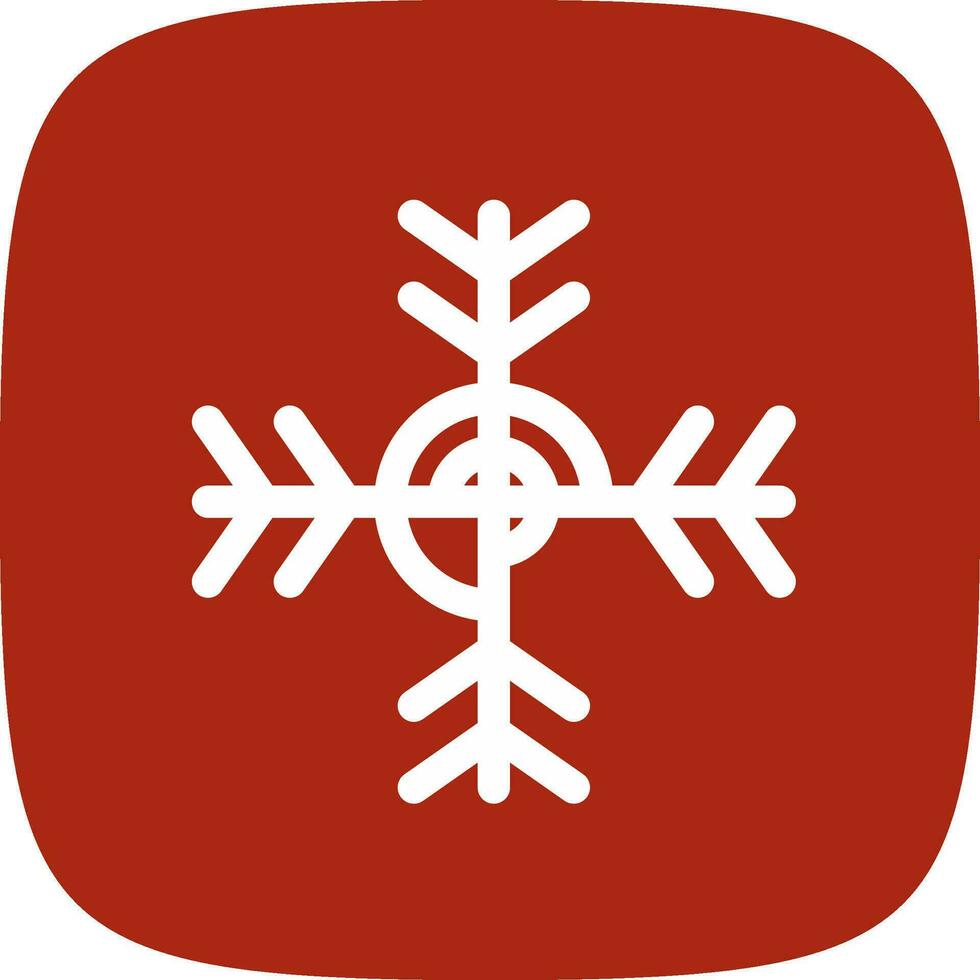 diseño de icono creativo de copo de nieve vector