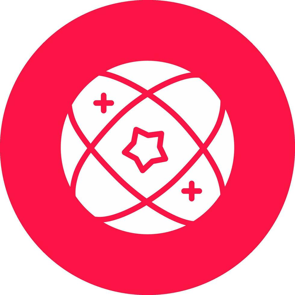 Glyph Round Circle Multicolor Design vector