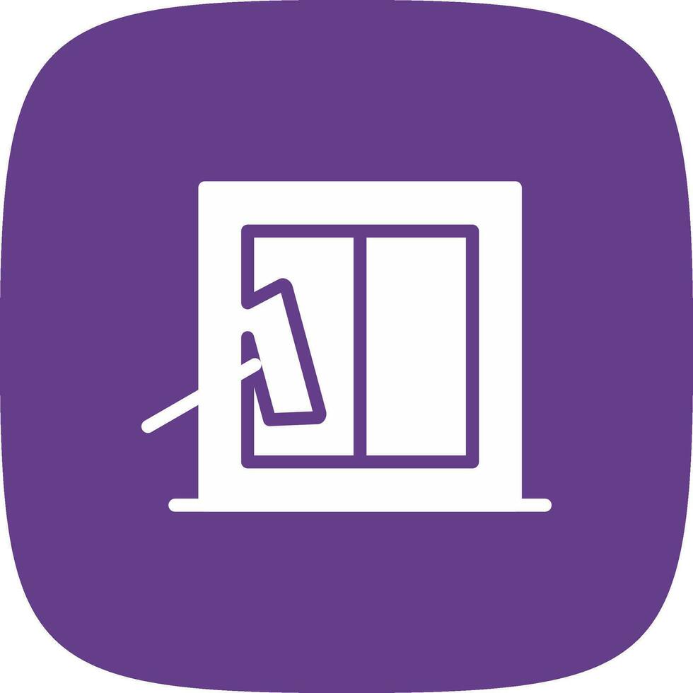 Glass Cleaning Creative Icon Design vector