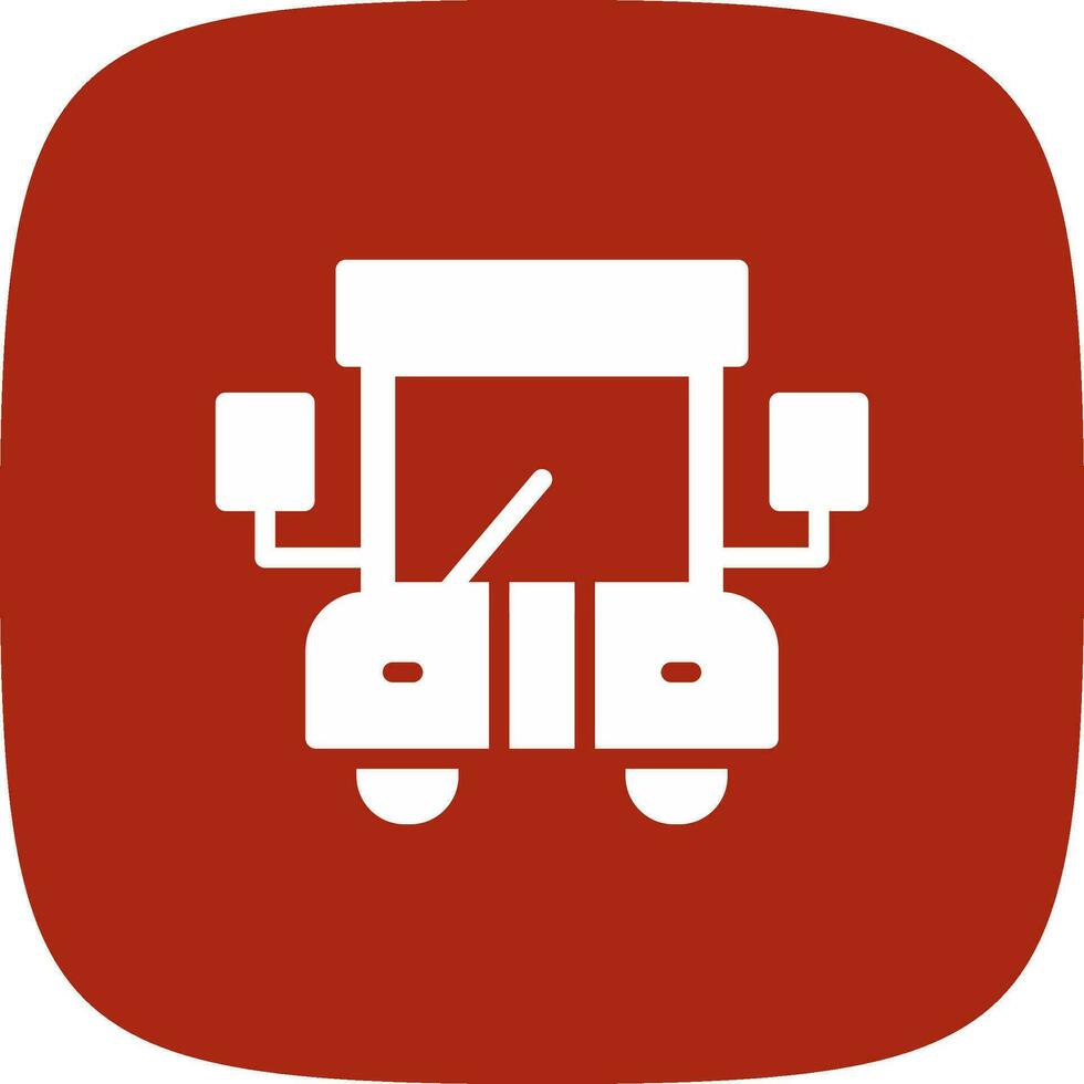 School Bus Creative Icon Design vector